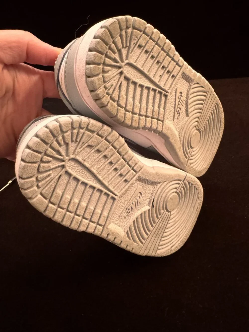 Nike Dunk Low Baby/Toddler White Light Smoke Grey Size 2C